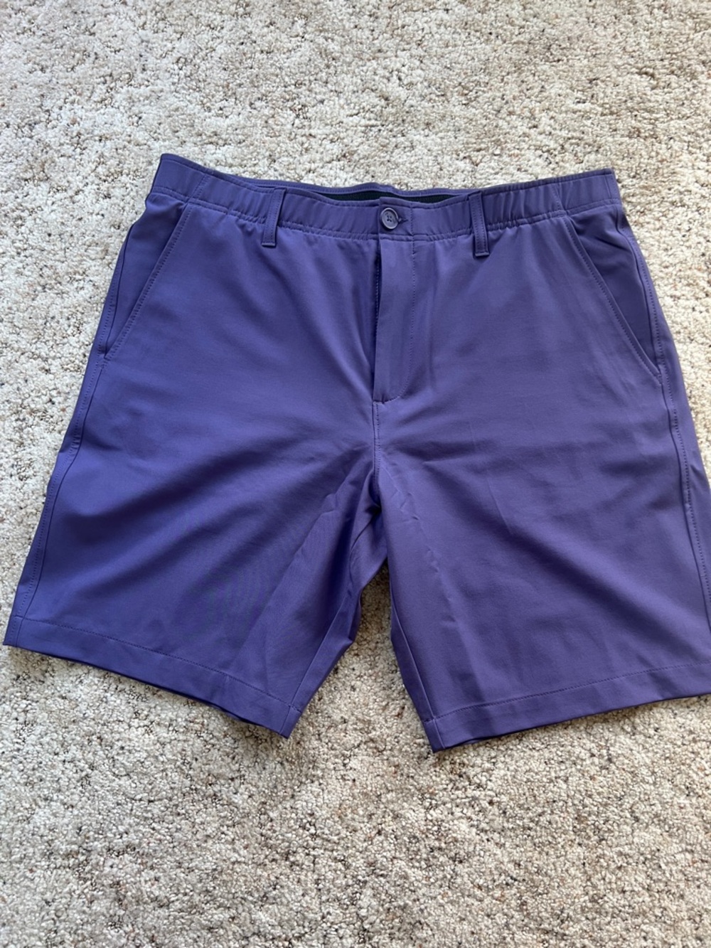 Under Armour Men's Golf Purple Shorts size 38 with 9 inches inseam